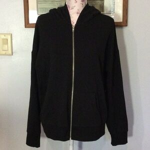 Time and Tru Black Full-Zip Hoodie